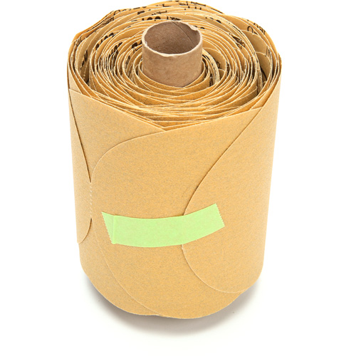 Rouleau de disques dor&eacute;s 216U Stikit, Oxyde d'aluminium, 5" la x 52' lo, Grain P120 - 3M AB49911