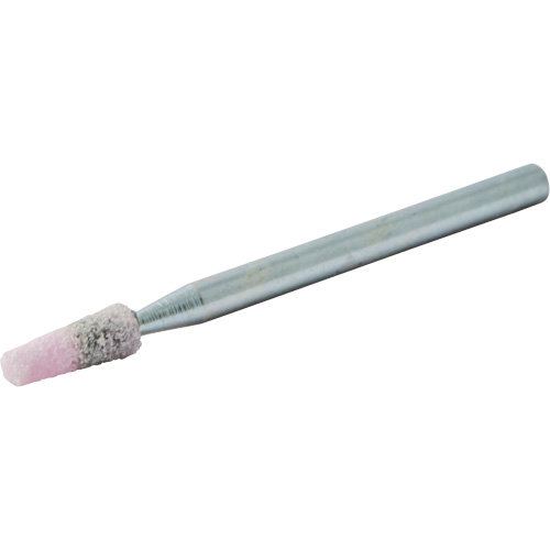 Vitrified Bond Mounted Point, B97, Aluminum Oxide, 1/8" Dia., 3/8" L, 80 Grit - Norton 69078645337