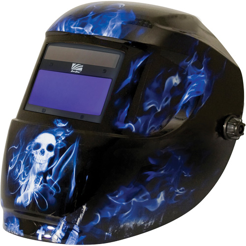 Masque de soudage Carrera ArcOne, 3" lo x 4" la Champ de vision, Teinte 9 - 13, Bleu - Walter Technologies Pour Surface 4500V-0141