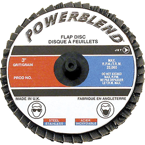 Disque &agrave; lamelles &agrave; rouler Powerblend, 2" x Grain Z40 - JET 502011