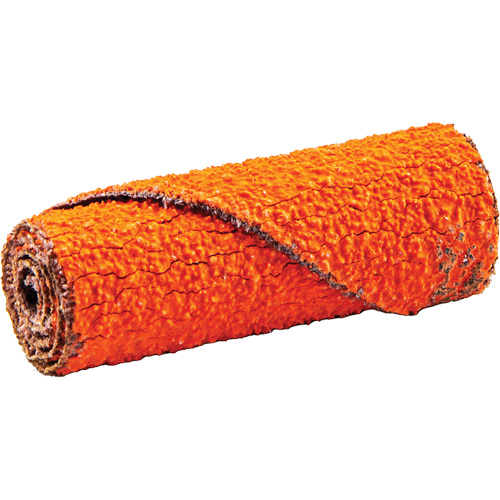 Cartridge Roll, 60 Grit, 1/2" Dia., Ceramic Alumina, 1-1/2" L, 1/8" Arbor - Norton 66261194393