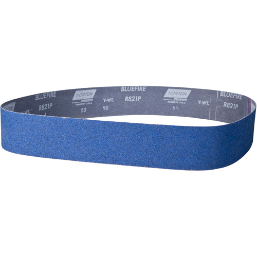 Courroie abrasive &agrave; dos &eacute;troit BlueFire, , Alumine de zirconium, Grain 50 - Norton 78072727101