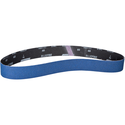 BlueFire&reg; Narrow Benchstand Sanding Belt, 2" W x 72" L, Zirconia Alumina, 120 Grit - Norton 78072728639