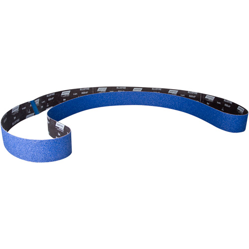 BlueFire&reg; Narrow Sanding Belt, 3" W x 132" L, Zirconia Alumina, 36 Grit - Norton 78072750138