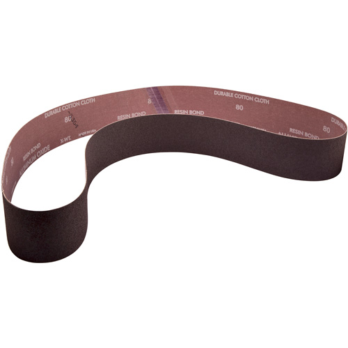 Metalite&reg; Narrow Benchstand Sanding Belt, 2-1/2" W x 60" L, Aluminum Oxide, 36 Grit - Norton 78072721610