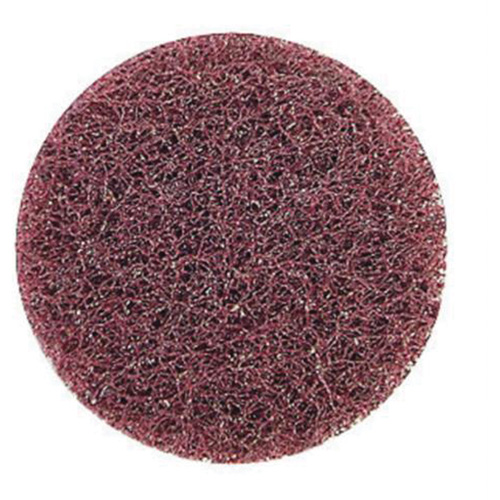 Disque de polissage non tiss&eacute; &agrave; remplacement rapide tr&egrave;s r&eacute;sistant Bear-Tex, 2" dia., Grain Moyen, Oxyde d'aluminium - Norton 66261014792