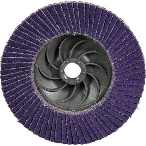 Disque &agrave; lamelles Cubitron 3 1169F, 5" x 5/8"-11, Type T29, Grain 60+, C&eacute;ramique - 3M 7100412568