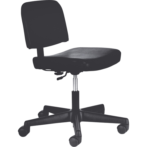 Chaises de dactylo, Vinyle, Noir, Capacit&eacute; 250 lb - Mur-Van C772-5-CC-V
