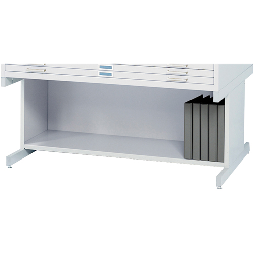 High Base for Steel Plan File Cabinet - Safco 4977WH