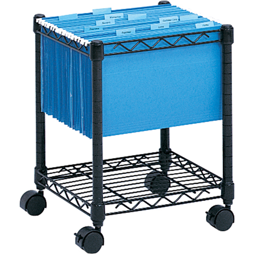 File Carts-compact Mobile File Cart - Safco 5277BL