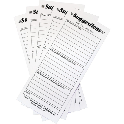 Suggestion Boxes - Suggestion Cards, 25/pkg - Safco 4231