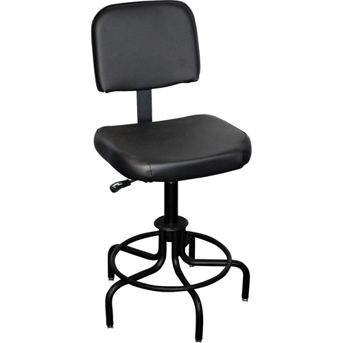 6000 Series Stool with Back, Stationary, Adjustable Height, 250 lbs. Capacity - Mur-Van C6585-672