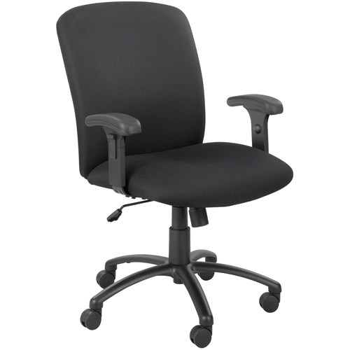 Uber Big & Tall Chairs, Nylon, Black, 500 lbs. Capacity - Safco 3490BV