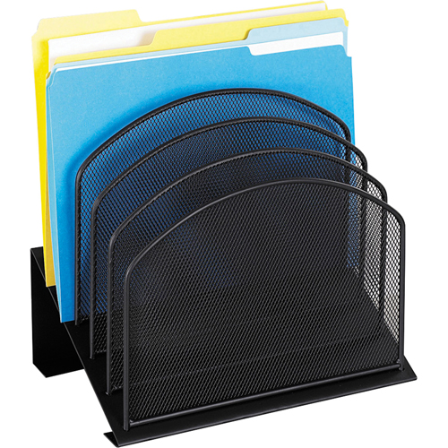 Onyx Steel Mesh Desktop Organizers - Safco 3257BL
