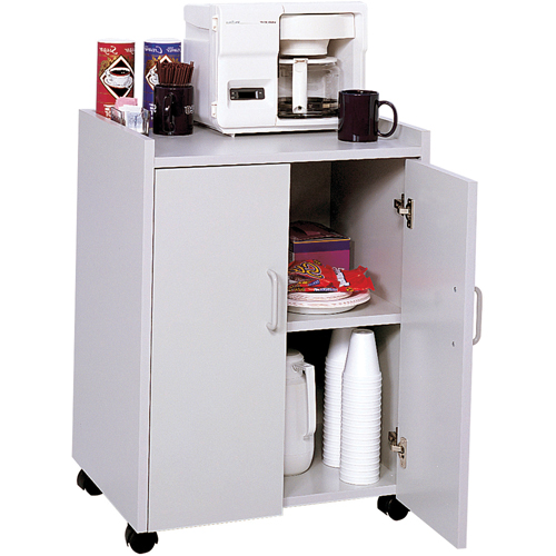 Poste mobile de rafraîchissements, 23" x 31" x 18", Capacit&eacute; 200 lb - Safco 8953GR