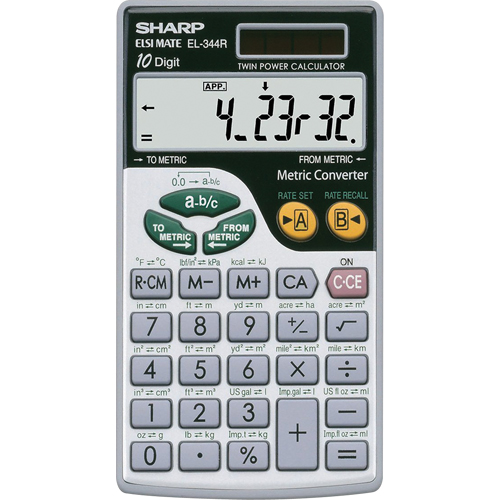Metric Calculator - Sharp 744656