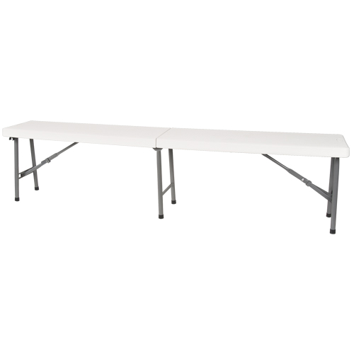 Folding Bench, Polyethylene, 72" L x 12" W x 17" H - KLETON 