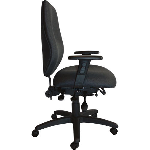 Chaises ergonomiques robustes Cierra , Tissu, Noir, Capacit&eacute; 400 lb - Horizon Seating 690-01HDSS-WAAT-PX901