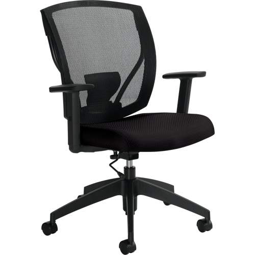 Chaises de travail, Vinyle, Noir, Capacit&eacute; 300 lb - Offices To Go MVL2806 MS69/L01P