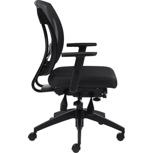 Multi-Tilter Arm Chairs, Fabric, Charcoal, 300 lbs. Capacity - Offices To Go MVL2803 JN11