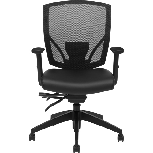 Chaises &agrave; bras Multi-Tilter, Vinyle, Noir, Capacit&eacute; 300 lb - Offices To Go MVL2803 L01P