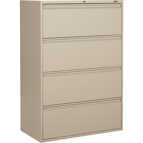 Classeur lat&eacute;ral, Acier, 4 tiroirs, 36" la x 19-1/4" p x 52-6/100" h, Beige - Offices To Go MVL1936P4 NEV