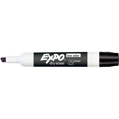 Expo&reg; Whiteboard Marker - Black, Black, Chisel Tip - Expo 80001A