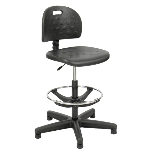 Soft Tough Stool, Stationary, Adjustable Height, 250 lbs. Capacity - Safco 6680