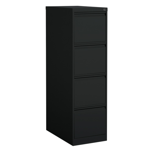 Classeur vertical, Acier, 4 tiroirs, 15-1/7" la x 25" p x 52" h, Noir - Offices To Go MVL25401 BLK