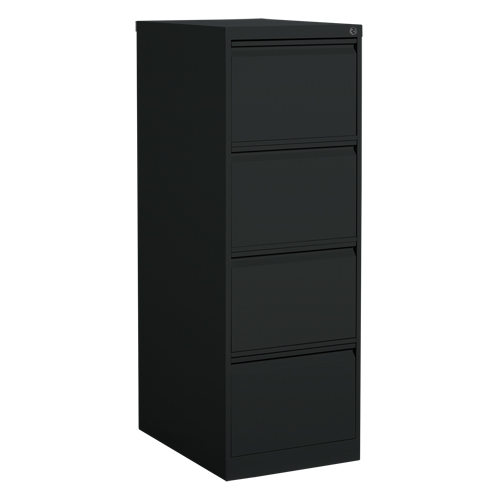 Classeur vertical, Acier, 4 tiroirs, 18-1/7" la x 25" p x 52" h, Noir - Offices To Go MVL25451 BLK
