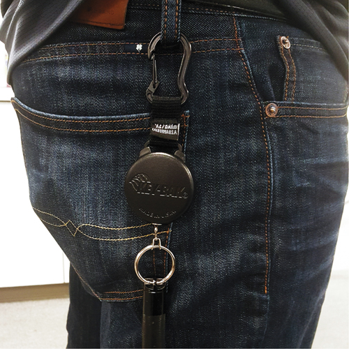 Porte-cl&eacute;s Securit, Polycarbonate, C&acirc;ble 48", Fixation Mousqueton - Key-Bak 0488-804