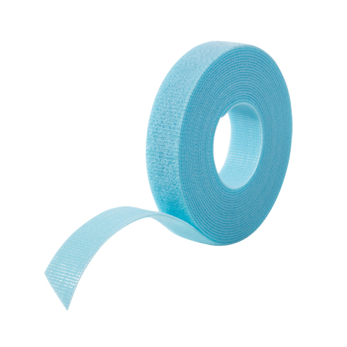 One-Wrap&reg; Cable Management Tape, Hook & Loop, 25 yds x 3/4", Self-Grip, Aqua - Velcro Companies 126937
