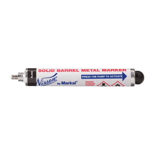 Solid Barrel Metal Marker, Black, Marker - Markal 028713