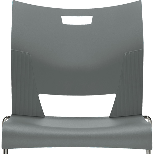 Duet Armless Training Chair, Plastic, 33-1/4" High, 350 lbs. Capacity, Grey - Offices To Go 6621 SHW CM CG