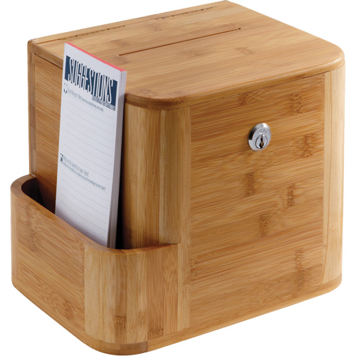 Bamboo Suggestion Box - Safco 4237NA