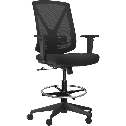 Activ Series Premium Synchro-Tilt Adjustable Chair, Fabric/Mesh, Black, 275 lbs. Capacity - Horizon Seating A-47P