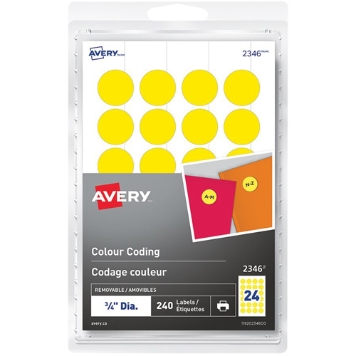 Identification and Coding Labels - Avery Dennison 594648