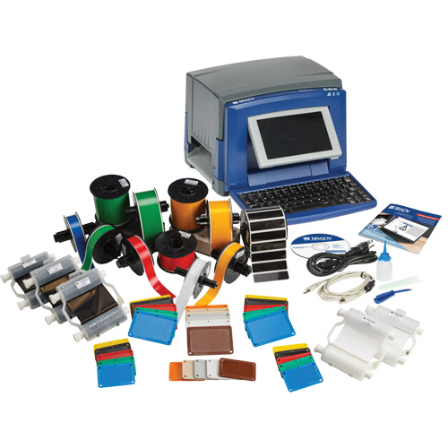 S3100 Sign & Label Printer with Pipe ID Kit, 60" Tape, 3 IPS - Brady S3100W-PIPE-KIT