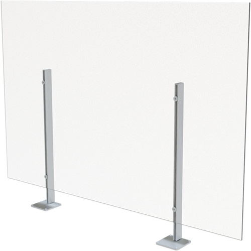 Surface Mount Sneeze Guard, 48" W x 36" H - Offices To Go GCBRMSG3648LP