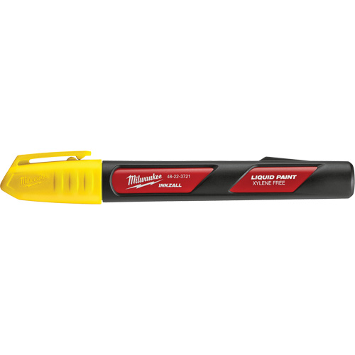 Inkzall Paint Marker, Liquid, Yellow - Milwaukee 48-22-3722