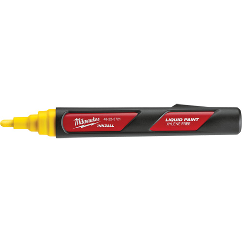 Inkzall Paint Marker, Liquid, Yellow - Milwaukee 48-22-3722