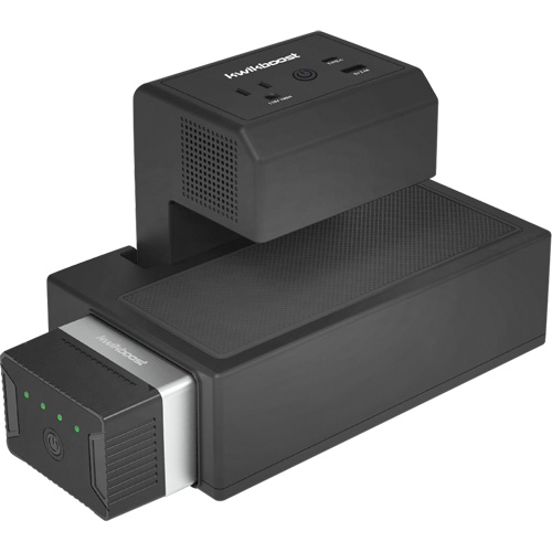 Poste de recharge &agrave; pince pour bureau KwikBoost EdgePower - Luxor H. Wilson KBEP-CGR