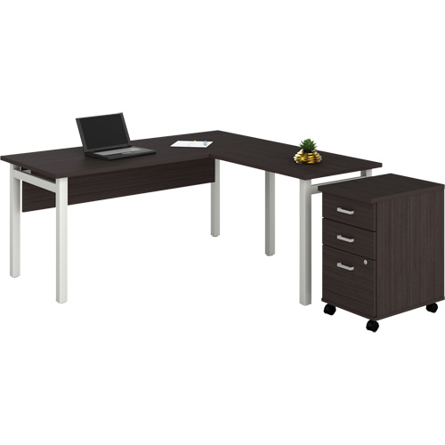Bureau en "L" avec caisson Newland - Offices To Go NLP231 DES