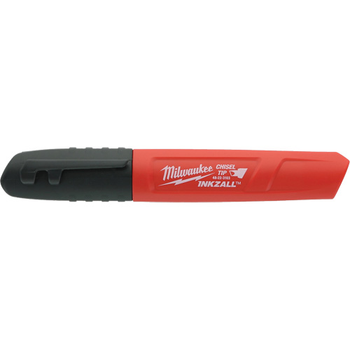 Inkzall Permanent Marker, Black, Chisel Tip - Milwaukee 48-22-3130