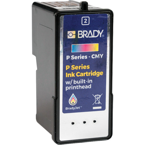 J7300 Inkjet Printer Cyan, Magenta & Yellow Ink Cartridge - Brady P-CMY-1
