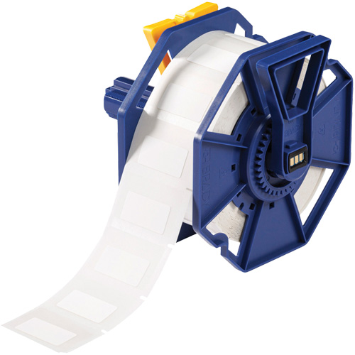 UL Approved Permanent Adhesive Labels, Polyester, 1.5" L x 0.75" H, White - Brady J-136-2475