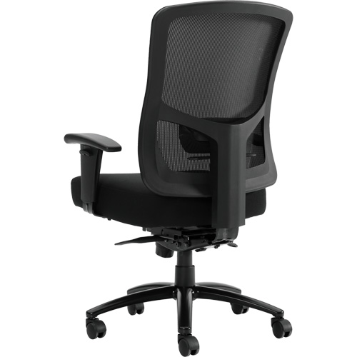 Chaise &agrave; dossier haut avec m&eacute;canisme &agrave; basculement synchronis&eacute; robuste Raven 400, Mailles, Noir, Capacit&eacute; 400 lb - Offices To Go OTG10703B