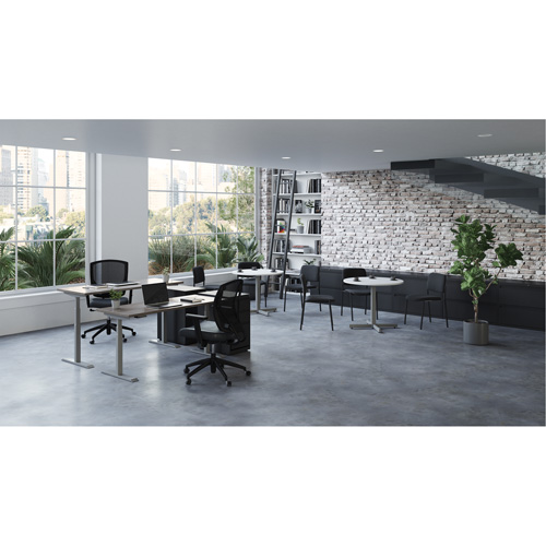 Newland Height-Adjustable Rectangular Table - Offices To Go NL60303QHT-ACJ-TTU