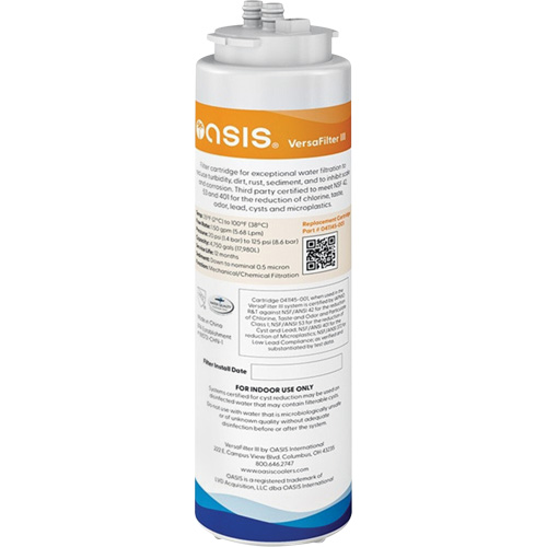 Replacement Cartridge, For Versafilter III Filter - Oasis 041145-001