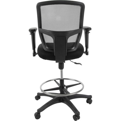 Mesh Work Stool, Mobile, Adjustable Height, 450 lbs. Capacity - KLETON 